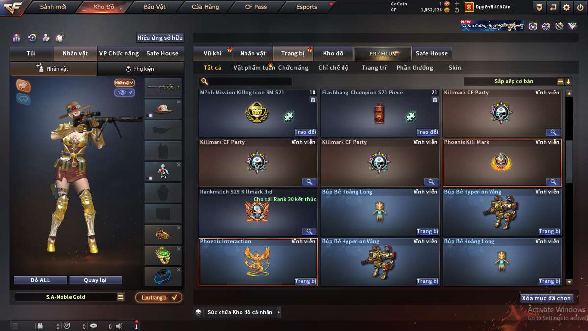 shop acc cf uy tin gia re